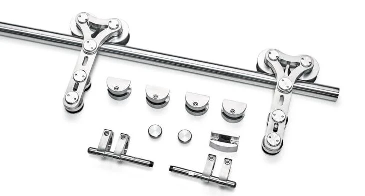 info-1-1 heavy duty dual sliding barn door roller